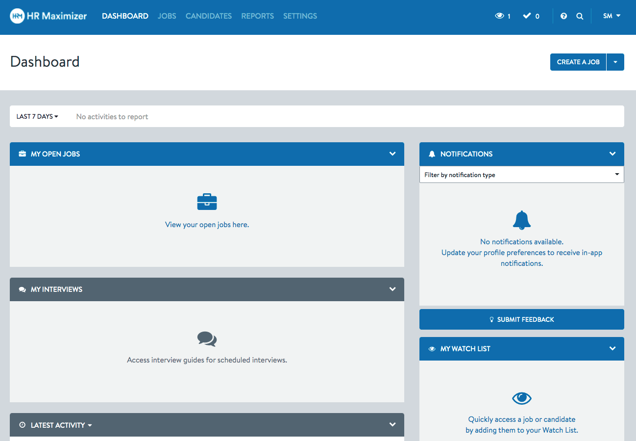 HR Maximzier Dashboard