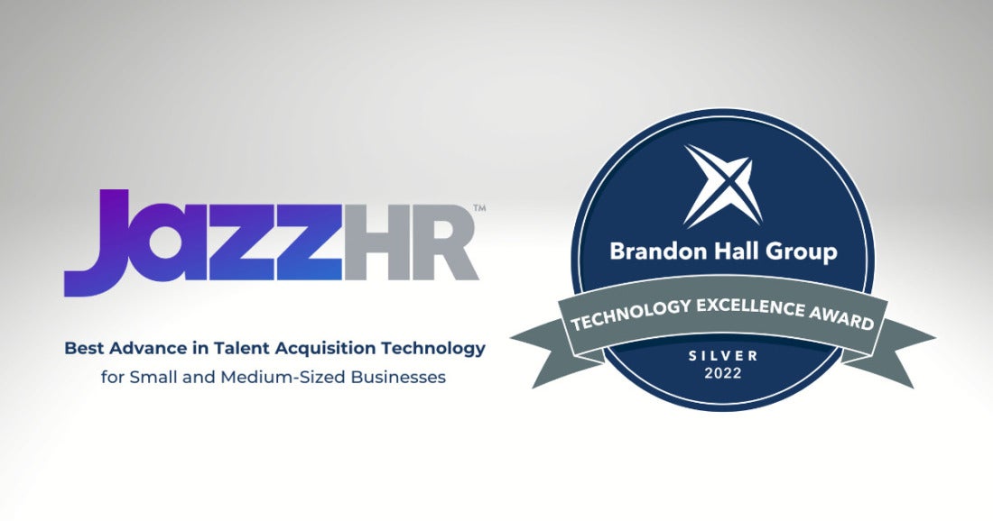 BrandonHall Silver JazzHR Award