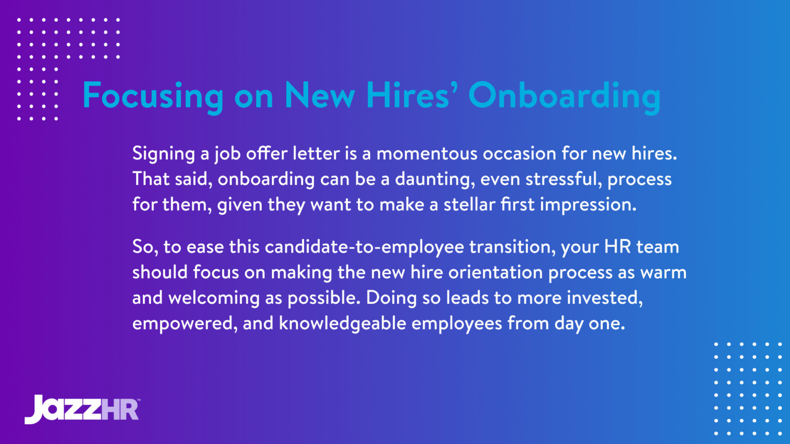 new hire orientation ideas
