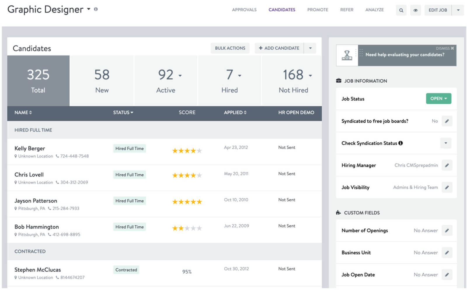 interview scorecard template